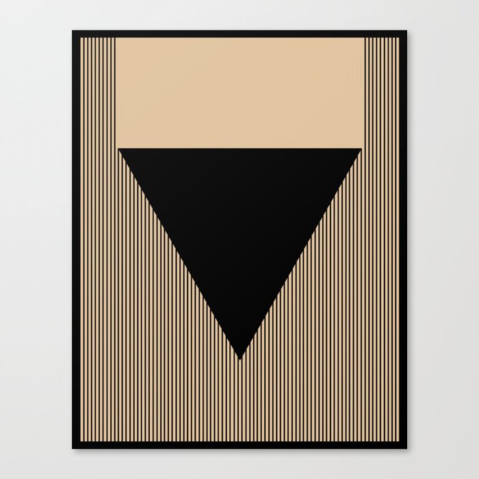 Black Triangle Canvas Print