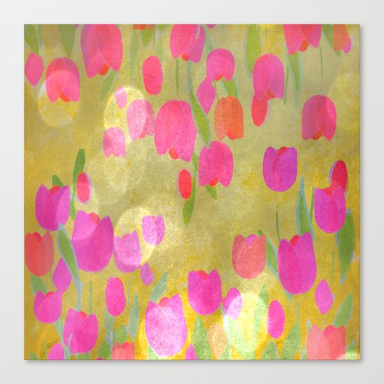 Tulips Love Canvas Print