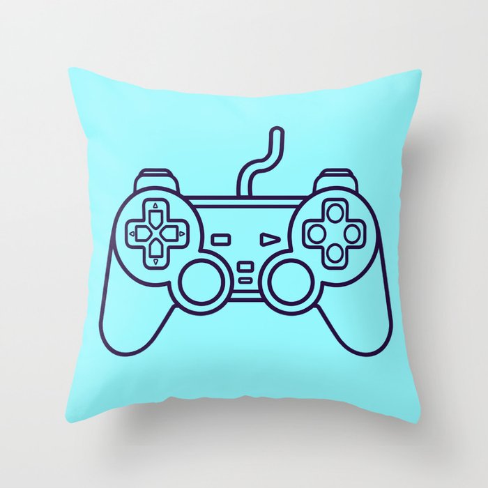 Playstation 1 Controller - Retro Style! Throw Pillow