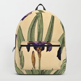 Maurice Verneuil - Iris germanique - botanical poster Backpack