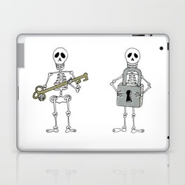 Skeleton Lock and Key Laptop Skin