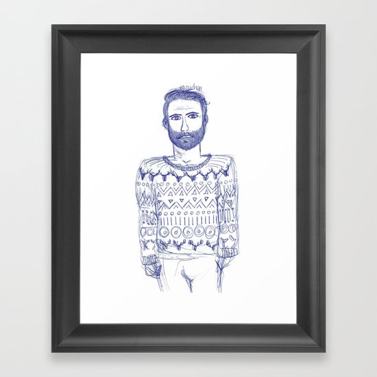 Escuchar Framed Art Print
