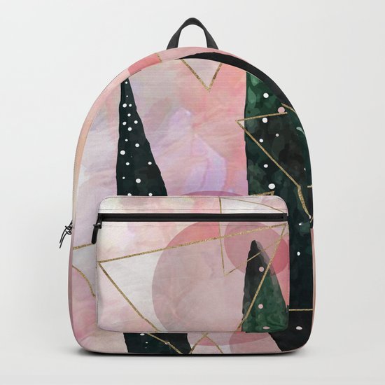 Plant circles & triangles Backpack