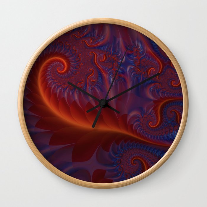 Into The Flames Wall Clock