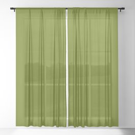 Pasture Green Sheer Curtain