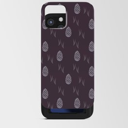 Pinecones (Autumn Purple) iPhone Card Case