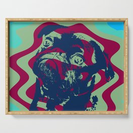 Pop art pug Serving Tray