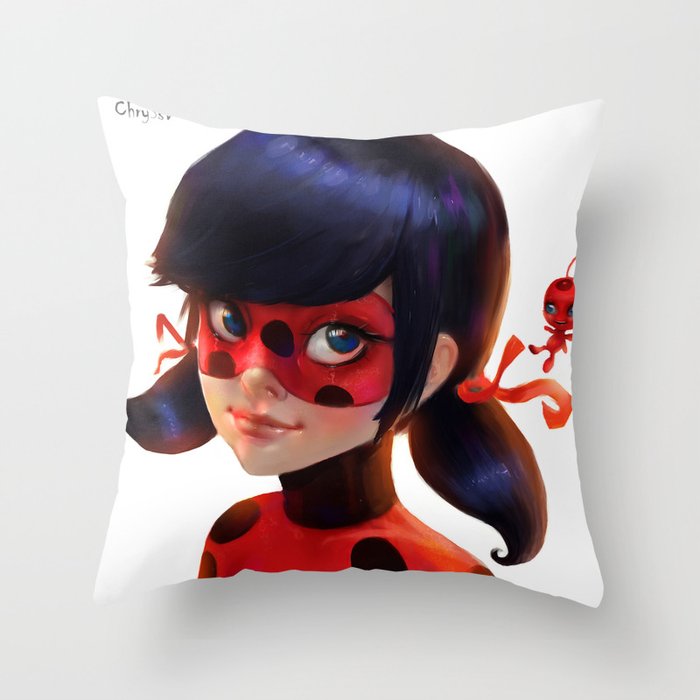 Ladybug Throw Pillow