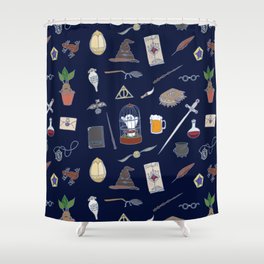 Harry Pattern Night Shower Curtain