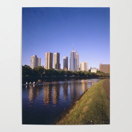 Australia Photography - The Yarra River In The Late Evening Poster