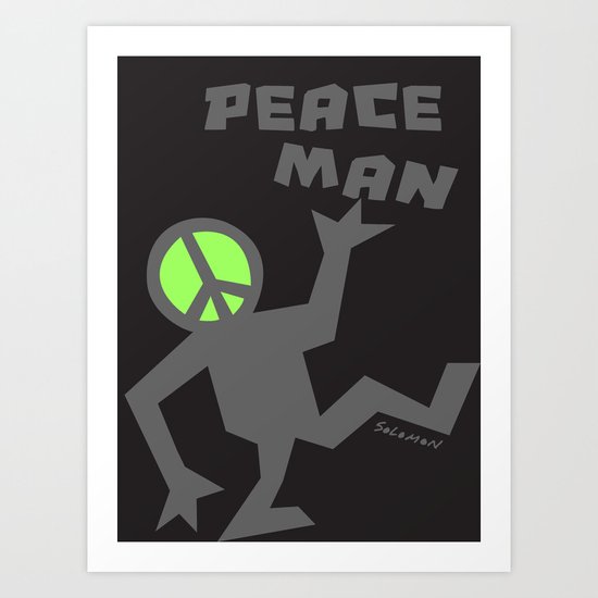 PEACEMAN Art Print
