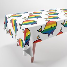Homosexu-Whale Rainbow Tablecloth