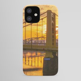 Pittsburgh Sunrise On River Bridges iPhone Case