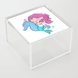 Barbell Girl Mermaid Acrylic Box