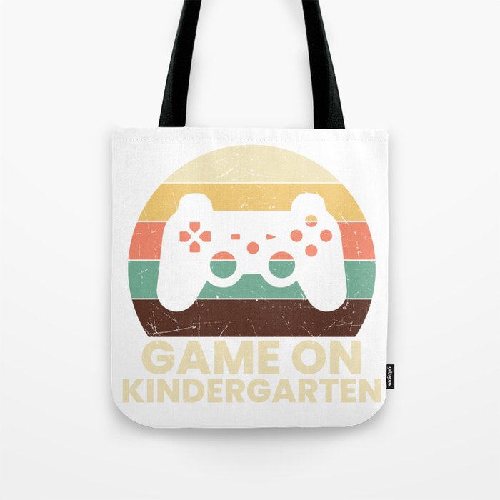 Game On Kindergarten Retro School Tote Bag