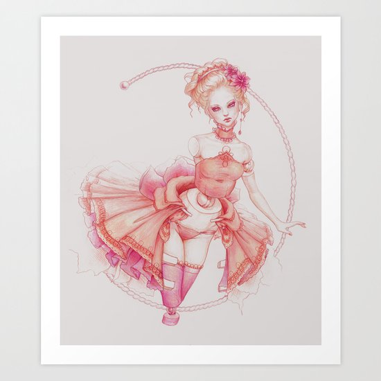 Rococo Ballerina Art Print