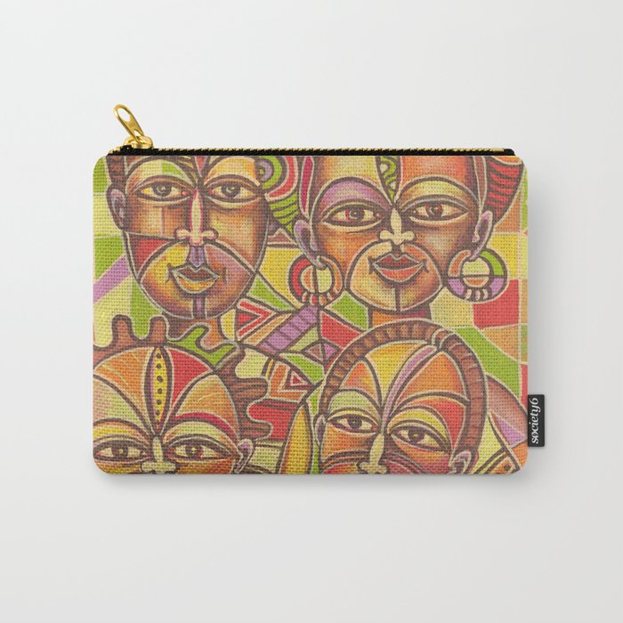 Family a painting from Africa Carry-All Pouch