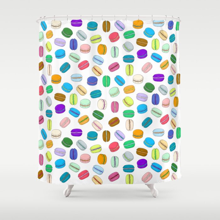 Macaron Pattern Shower Curtain