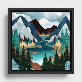 River Vista Framed Canvas