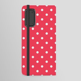 Ruby Red & White Polka Dots Android Wallet Case