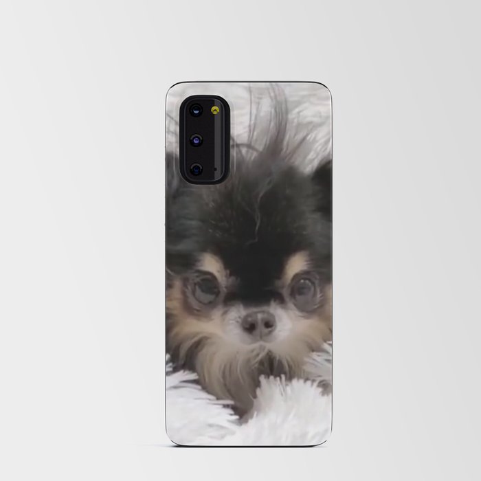 Little And Adorable Black And Beige Doggy Android Card Case