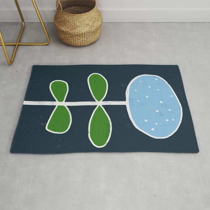 Fiorina 1 - Playful, Modern, Abstract Painting Rug
