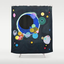 Wassily Kandinsky Several Circles Shower Curtain