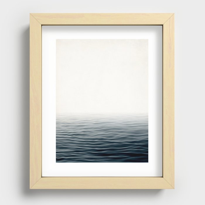 Misty Sea I - Abstract Waterscape Recessed Framed Print