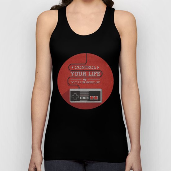 Control your life by yourself Unisex Tank Top