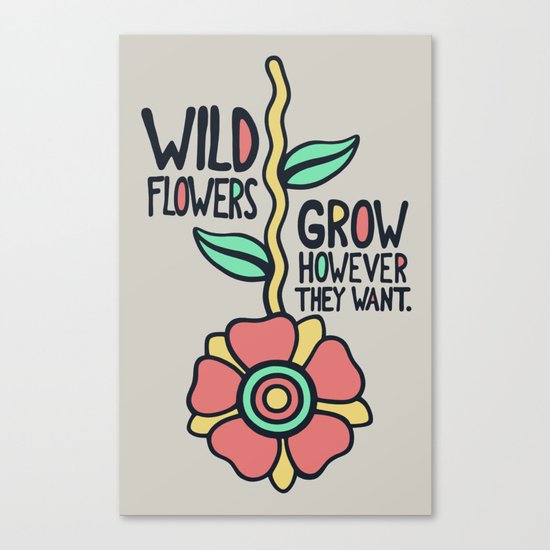 W/LDFLOWER Canvas Print