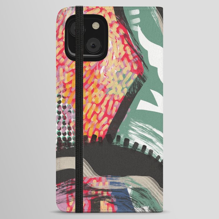 Summer body in colorful abstract iPhone Wallet Case