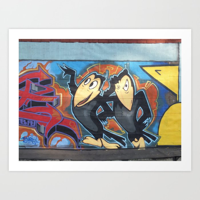 street art graffiti heckle and jeckle cartoon characters zolliophone art print - Cartoon Characters To Print street art graffiti heckle and jeckle cartoon characters zolliophone art print - Cartoon Characters To Print