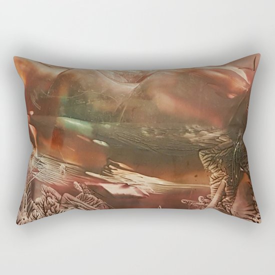 Red Mountains Rectangular Pillow