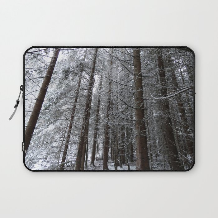 Snow Covered Nature Walk  Laptop Sleeve