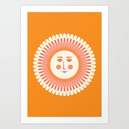 Marigold Sun Art Print