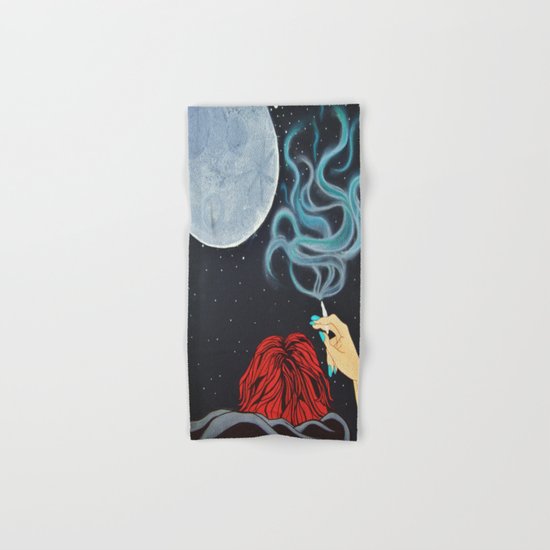 Midnight Toker (#2), Smoking Lady Series Hand & Bath Towel