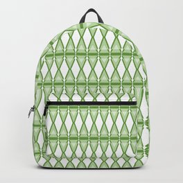 Rounded Edge Triangles Pattern - Greens Backpack