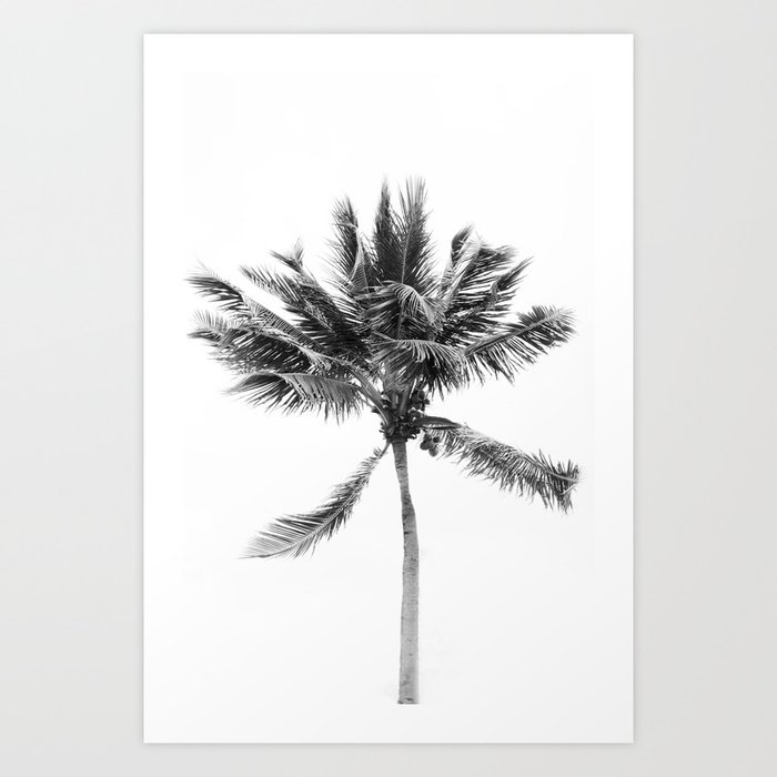 Tropical Beach Palm #2 #tropical #wall #art #society6 Art Print