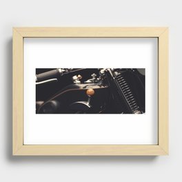 Vintage motorcycle cafe racer #09 Recessed Framed Print