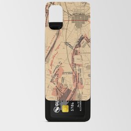 Vintage Map of Gettysburg and Vicinity, July 1863 Android Card Case