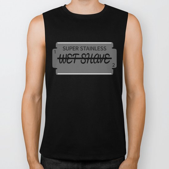 Wet Shave Razor Blade Biker Tank