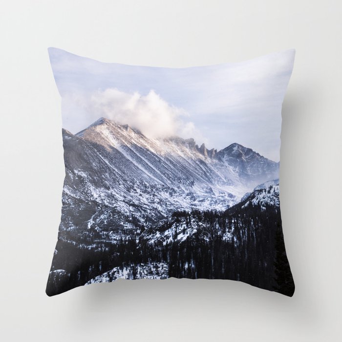Upper Glacier Gorge Throw Pillow