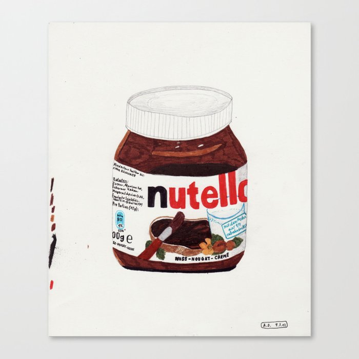 Nutella Canvas Print