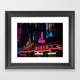 New York Neon Framed Art Print