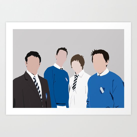 The Inbetweeners Digital Print Art Print