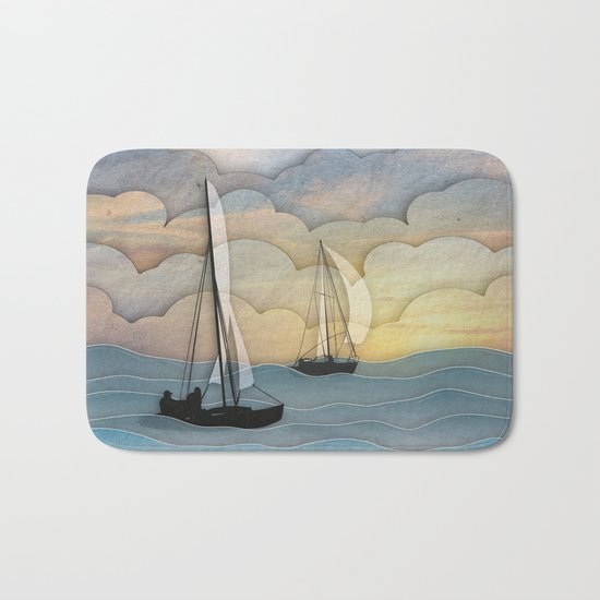 Sailing I Bath Mat