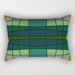 Green Pattern Turtle Rectangular Pillow