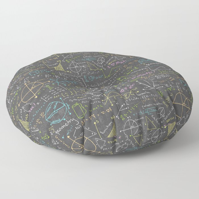 Math Lessons Floor Pillow