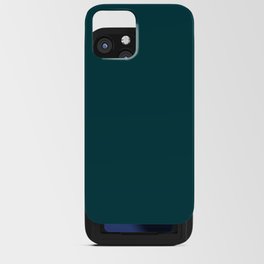 Color dark turquoise iPhone Card Case