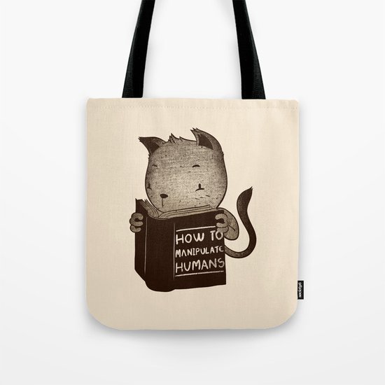 Cat Book How To Manipulate Humans Tote Bag